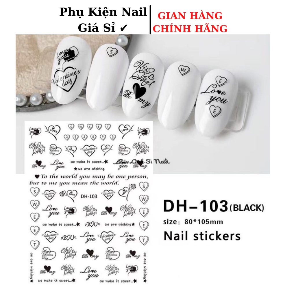 Sticker miếng dán móng tay mã DH-103