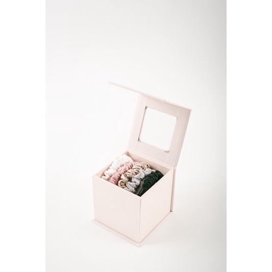 Set Dây Buộc Tóc Lụa Tơ Tằm nhỏ- mulberry silk-  30 momme - 6A Grade