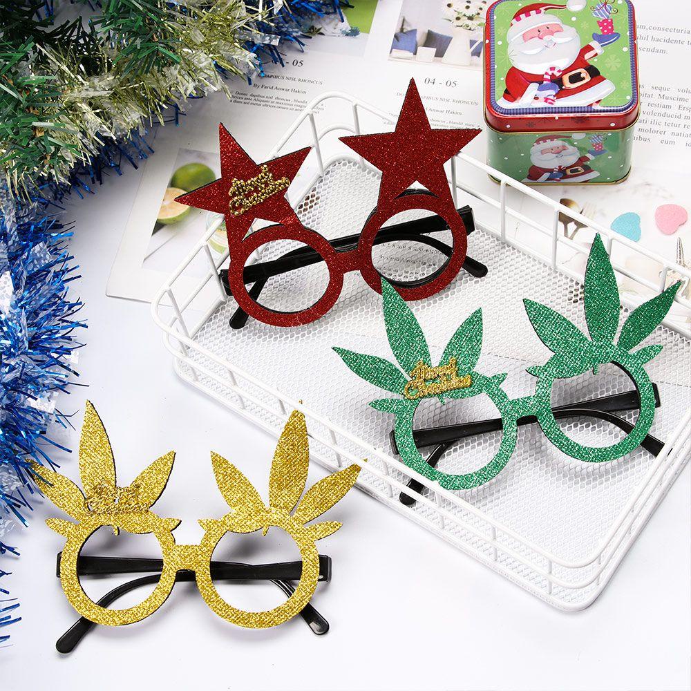 1 Gọng Kính Bằng Nhựa Hình Ngôi Sao Giáng Sinh