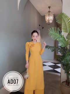 Bigsize Áo dài hoa xếp AD07