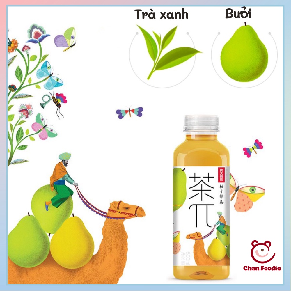 Trà trái cây Nongfu Spring - Trà hoa quả Nông Phu Sơn Tuyền giải nhiệt thanh mát - Dạng chai 500ml