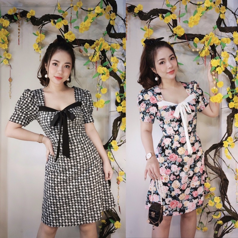 Đầm đi tiệc sang chảnh dáng chữ a - Shop Táo Đỏ Bigsize - Đầm tết