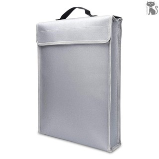 §COD Portable Fireproof Document Bag Holder Pouch Home Office Safe Bag Fire & Water Resistant File Folder Safe