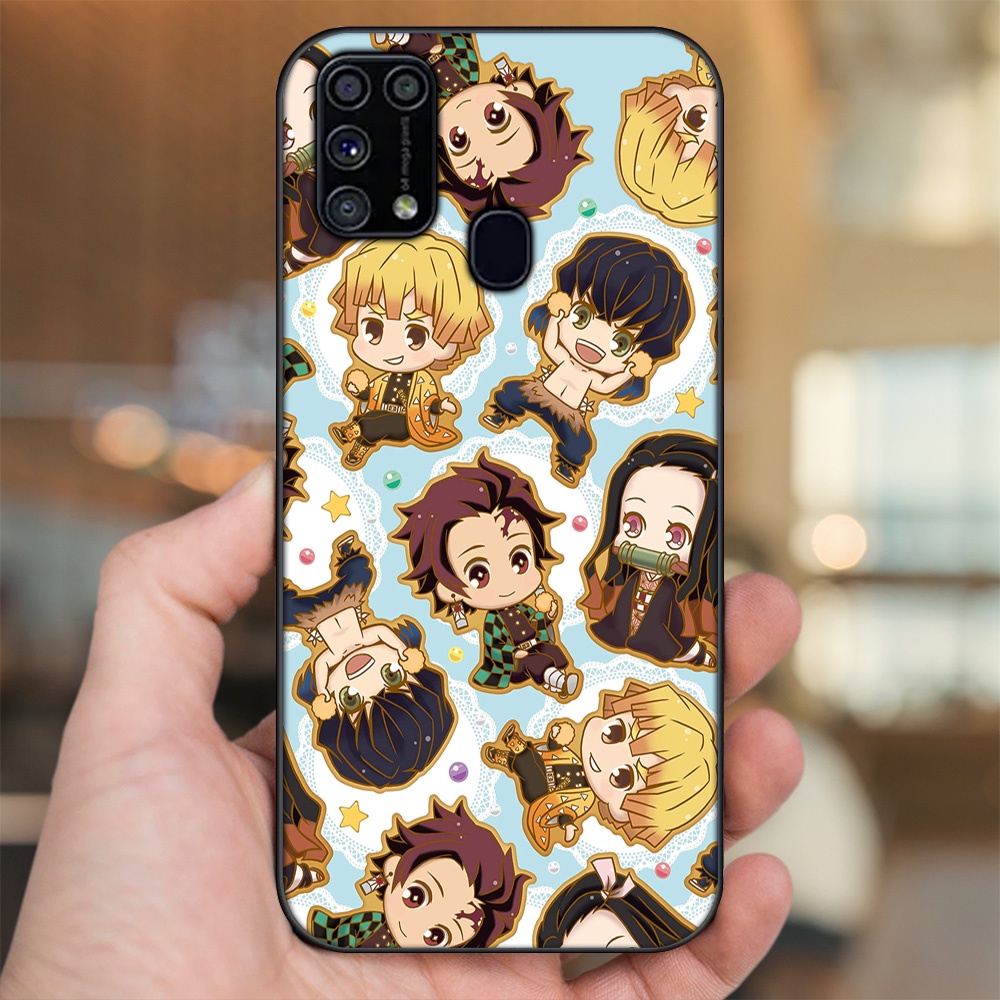 Ốp lưng Samsung M31 viền đen in hình Zenitsu Kimetsu no Yaiba