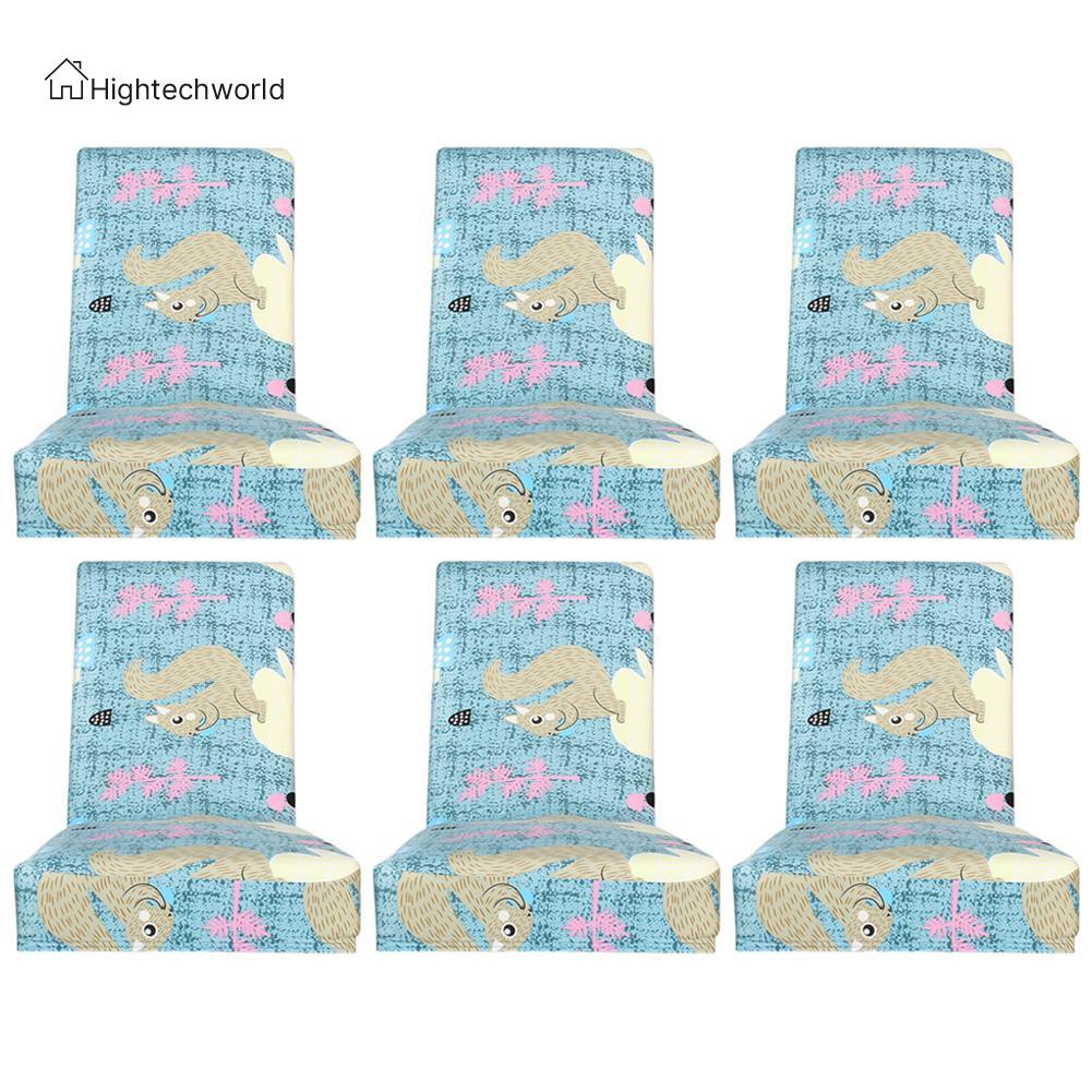 Hightechworld Squirrel Printing Stretch Chair Cover Restaurant Hotel Elastic Seat Covers