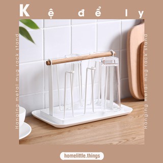 Kệ úp ly, cốc có khay hứng nước