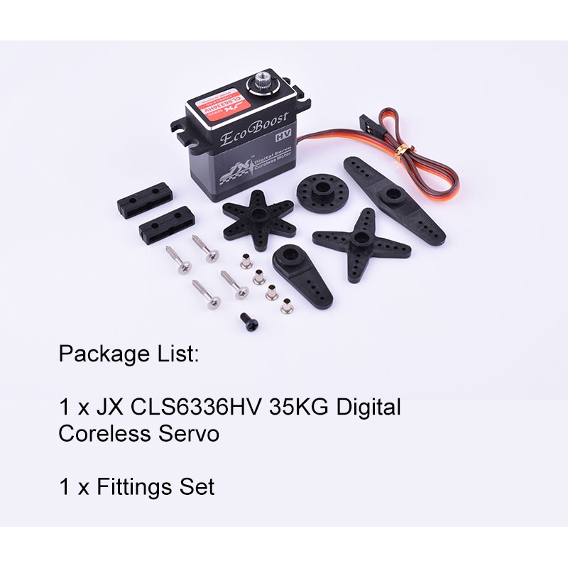 Động cơ Servo không lõi kỹ thuật số JX CLS6336HV 35KG 6-7.4V bánh răng kim loại cho xe đồ chơi RC 1/8