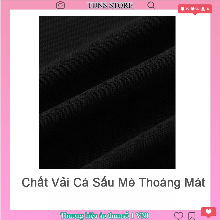 Áo Polo Nam Nữ cổ bẻ vải cá sấu cotton phong cách trẻ trung, chuẩn form, nhiều màu | BigBuy360 - bigbuy360.vn