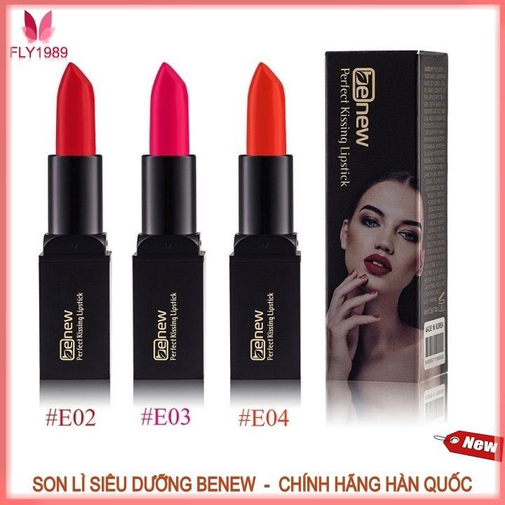 Son Lì Dưỡng Môi Trang Điểm Hàn Quốc Benew Kissing Lipstick 1.5g