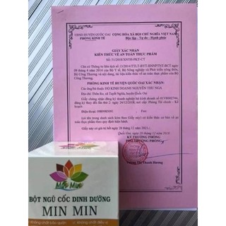 Ngũ Cốc Lợi Sữa MinMin