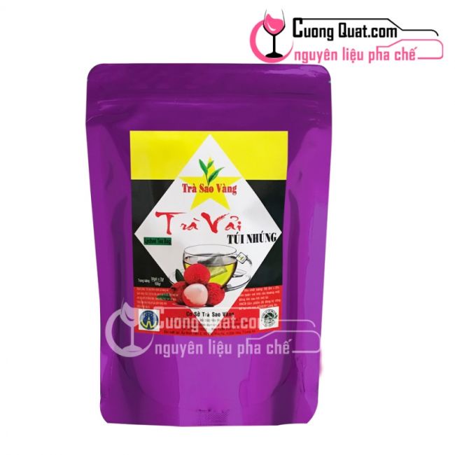 Trà Vải Sao Vàng Túi Lọc (1 túi 50 gói nhỏ 2G)