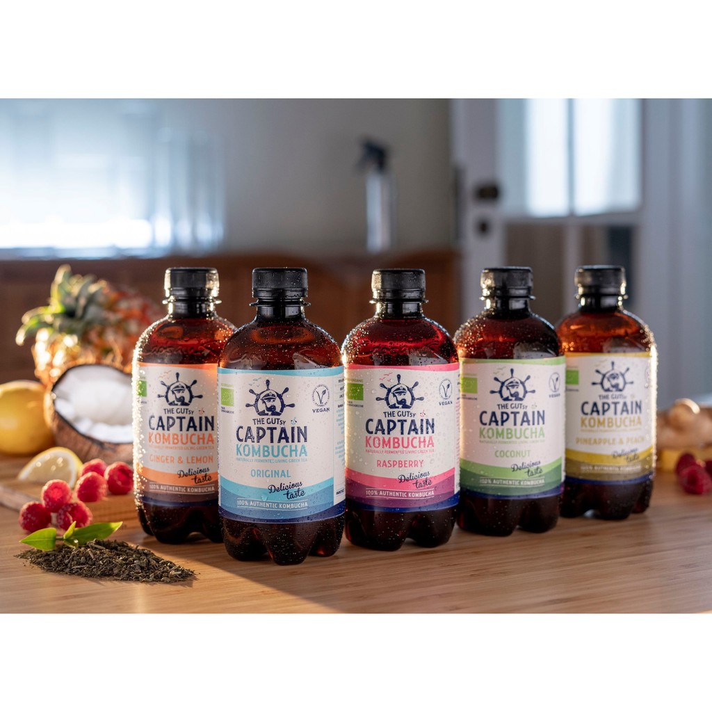 Trà Kombucha hữu cơ THE GUTsy CAPTAIN KomBuCha Organic - 400ml