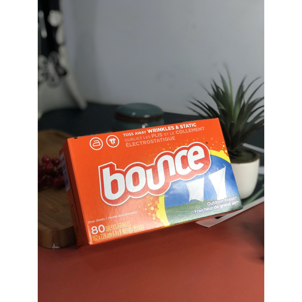 Giấy thơm quần áo Bounce ( Dùng cho máy sấy) 80 tờ-Nhập khẩu chính hãng P&G Mỹ-Giá tốt