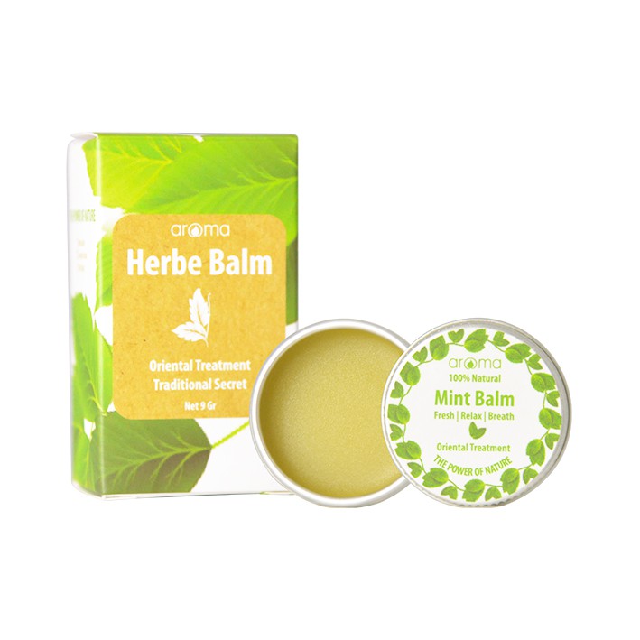 Dầu dạng sáp sảng khoái, dễ chịu AROMA bạc hà mint 10Gr