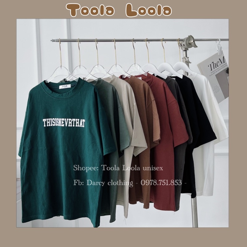 Áo Phông Quảng Châu Chữ THIS IS NEVER THAT, Thun 3158 Basic,  bigsize nhiều màu, Đồ đôi nam nữ
