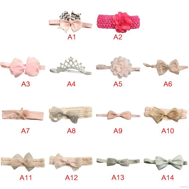 Băng đô vải đính hoa xinh xắn cho bé