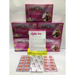 Tan máu bầm ALPHA TEX hỗ trợ tan huyết ứ, giảm các triệu chứng sưng, đau do viêm, chấn thương phần mềm - Hộp 30 viên