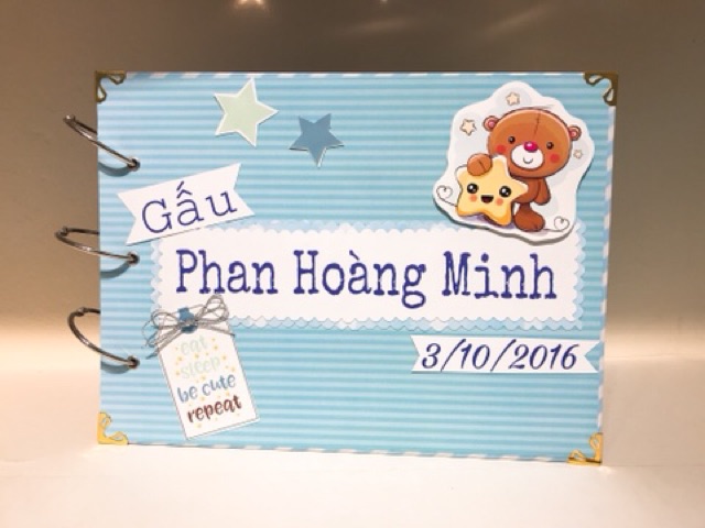 Scrapbook - album ảnh cho bé trai