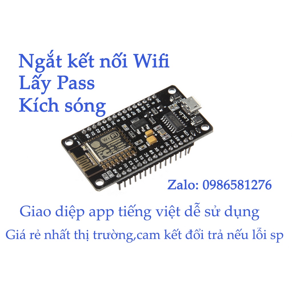 Mạch lấy mật khẩu Wifi  3 in1 (Lấy MK + Ngắt kết nối + Kích Sóng) | WebRaoVat - webraovat.net.vn