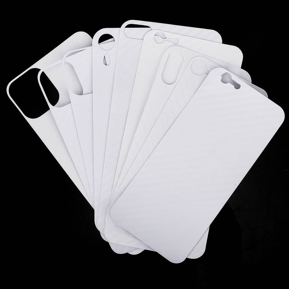 Carbon Fiber Back Protector For iPhone 11 12 Pro Max Mini Phone Stickers Film for iPhone 7 8 Plus X XS Max XR SE 2020 2022 SE3 Mobile Accessories