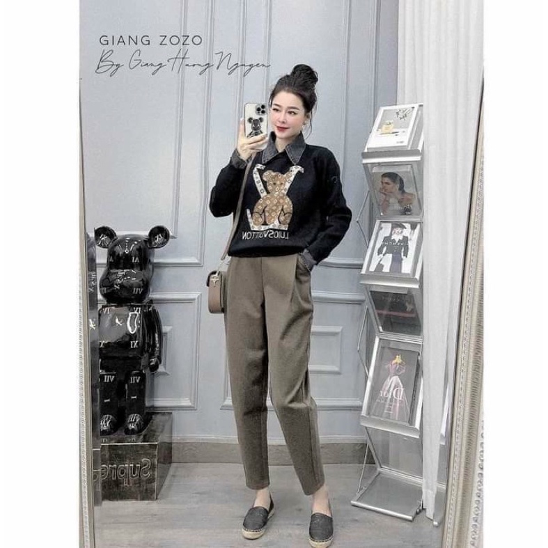 Quần Tây Baggy Chất dạ tăm  dáng baggy dễ mặc siêu ấm áp