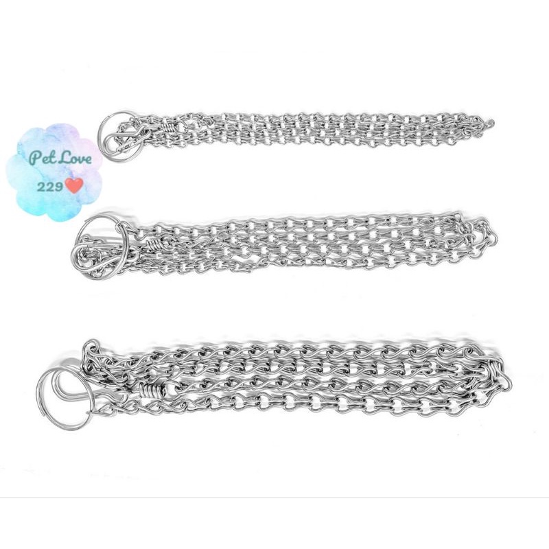 Dây xích inox chống rối dành cho thú cưng 2 size 10-35kg