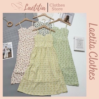 Váy 2 dây đầm maxi cổ đổ chất lụa cao cấp hàng may kỹ loại 1 mặc cực kỳ chuẩn fom