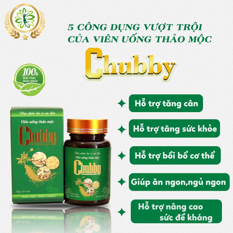 Tăng cân Chubby Lan Chi hỗ trợ tăng cường sức khỏe, ăn ngon, ngủ ngon, bồi bổ cơ thể