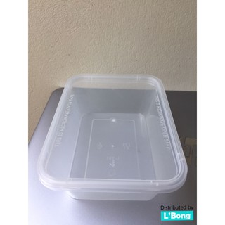 (Combo 100 cái) Hộp đựng thức ăn chữ nhật 500ml