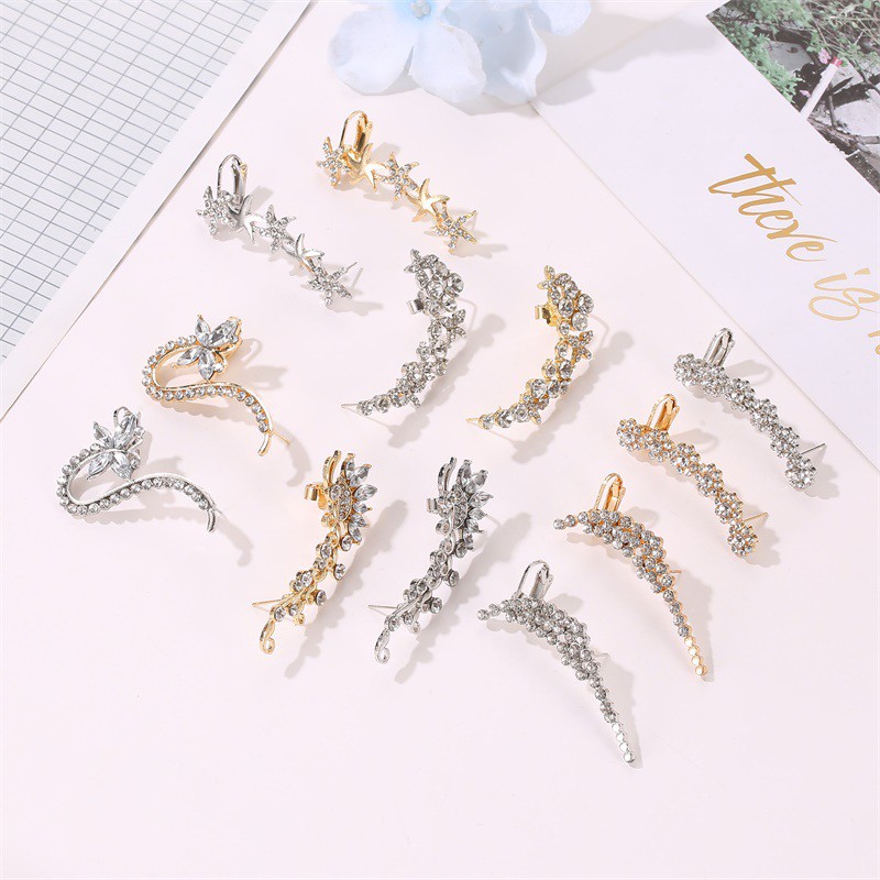 [FREESHIP ]Bông tai nữ💕bông đeo vành tai💕bông kẹp vành tai💕phong cách âu mỹ cá tính cổ điển