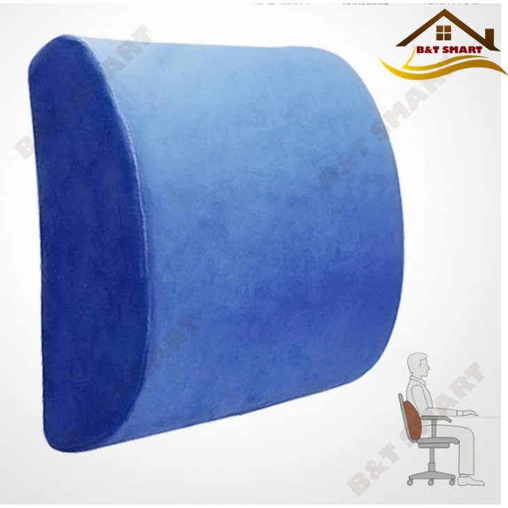 Gối Tựa Lưng Văn Phòng, Lái Xe Ô Tô Cao su non Memory Foam - PIL001