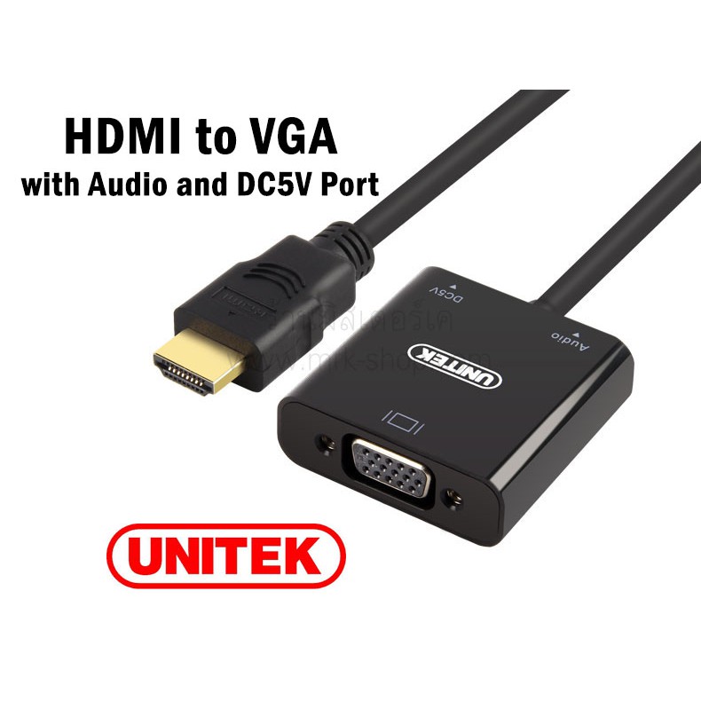 CÁP HDMI -> VGA + AUDIO UNITEK (Y-6333) - CHÍNH HÃNG - VL