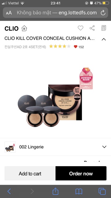 Phấn nước CLIO KILL COVER | BigBuy360 - bigbuy360.vn