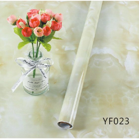 3M Giấy dán bếp VÂN ĐÁ VÀNG LOANG , miếng dán bếp chống bắn dầu mỡ, chịu nhiệt cao rộng 60cm X 3 MÉT
