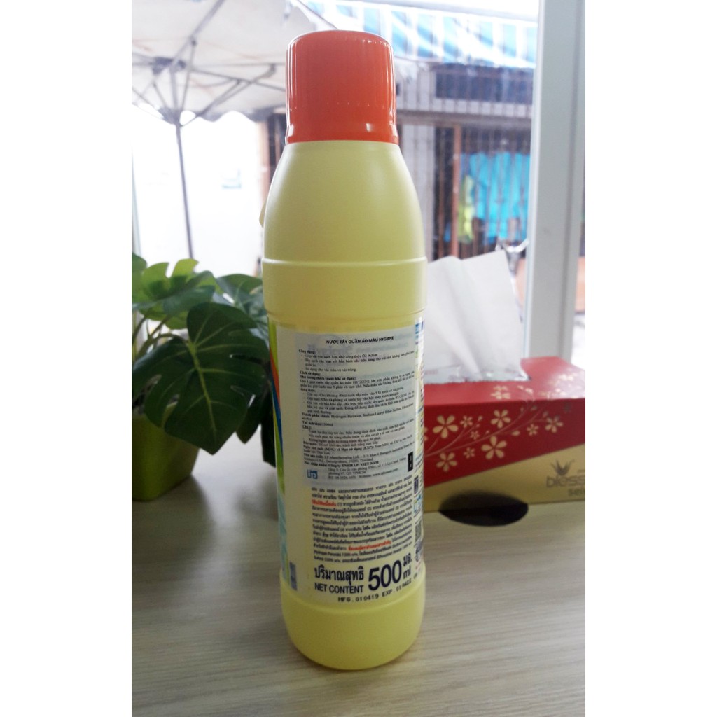 Nước tẩy quần áo màu Hygiene 500ml Thái Lan