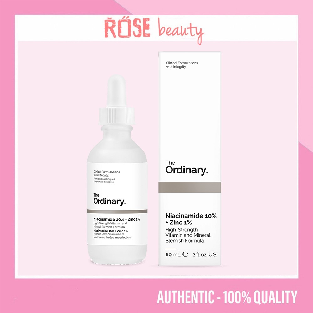 Serum The Ordinary Niacinamide 10% + Zinc 1% - tinh chất dành cho da dầu, mụn