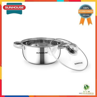 Nồi inox 3 đáy Sunhouse 20cm