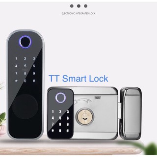 Khoá cổng vân tay mật khẩu 2 mặt App ttlock