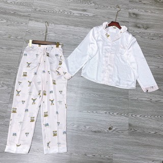 BỘ ĐỒ NGỦ, PIJAMA 💘 ĐẲNG CẤP - SIÊU SANG CHẢNH 💘 Đồ bộ ngủ lụa gấm cao cấp mềm mịn, không xù, hoạ tiết chữ sang chảnh.