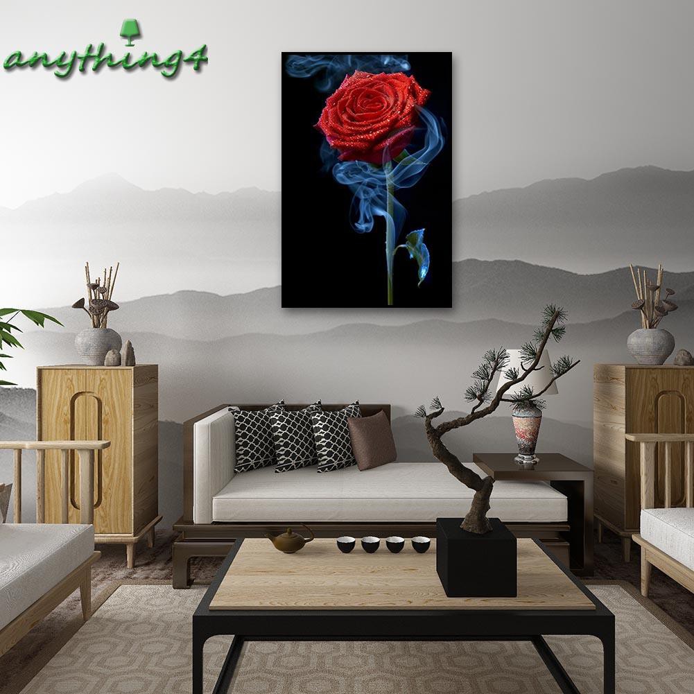 Bộ Tranh Đính Đá 5d Tự Làm 40x60cm Hình Hoa Hồng Trang Trí Nhà Cửa