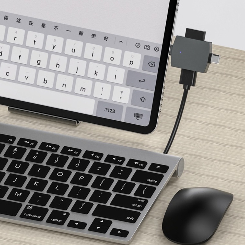 Bộ Chuyển Đổi OTG 8 pin Type C USB 3 0 Hai Chiều Bằng Hợp Kim Kẽm Cho Điện Thoại / Máy Tính Bảng