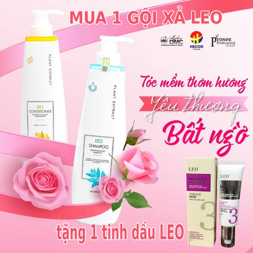 Cặp gội xả phục hồi Fanola Prosee Repairing Moist LEO 800mlx2