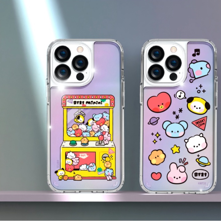 Ốp Điện Thoại Họa Tiết bts bt21 Cho iphone15 iphone14 iphone13 iphone12 iphone 11 iphone x xs xr