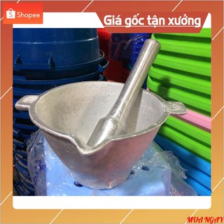 Bộ cối chày nhôm đúc Loại to size 20