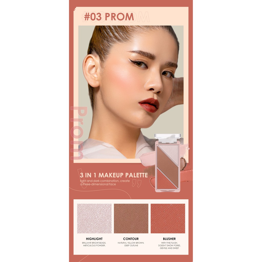 Phấn Má Hồng Bắt Sáng Tạo Khối O.TWO.O 3 Trong 1 60g Đa Năng 4 Màu Tùy Chọn | BigBuy360 - bigbuy360.vn