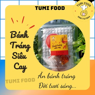 Bánh tráng sốt siêu cay. ăn vặt tumi food