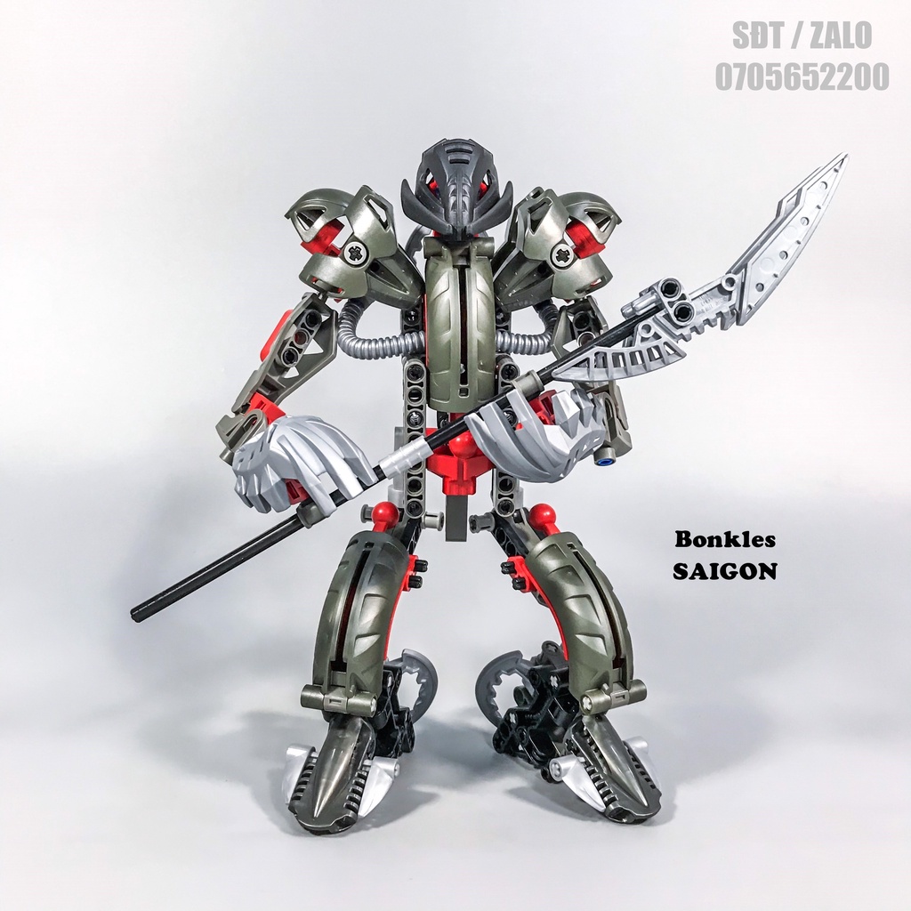 Đồ Chơi Mô Hình Vintage lắp ráp LEGO Bionicle Titan: Chúa Tể Bóng Tối 8593 Makuta (Teridax) Chính Hãng Đan Mạch (2003)