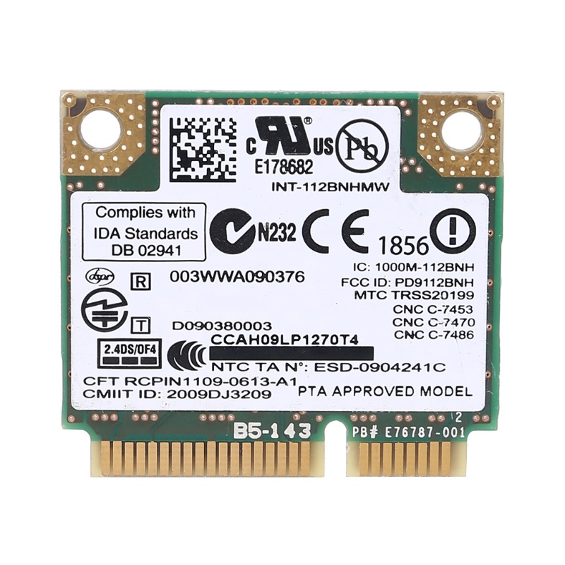 Card Mạng Không Dây Centrino 1000 Wifi Link1000 802.11 B / G / N 112bnhmw 300mbps Thẻ