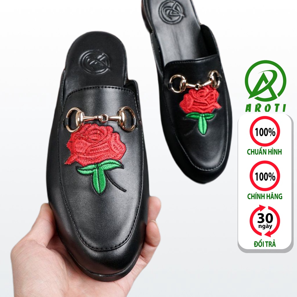 Giày Sục Nam Giá Rẻ AROTI Dáng Lười Chất Đẹp Cao Cấp,Đế Khâu Chắc Chắn Dáng Mọi Lịch Lãm, Sang Trọng Đủ size M585 VN