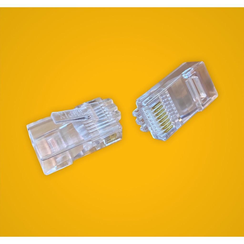 ĐẦU BẤM MẠNG CAT5E RJ45 (HỘP 100 CÁI)